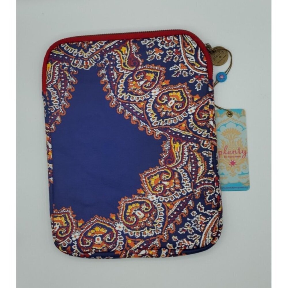 Plenty by Tracy Reese Laptop IPad Computer Bag Colorful Canvas Paisley NWT
